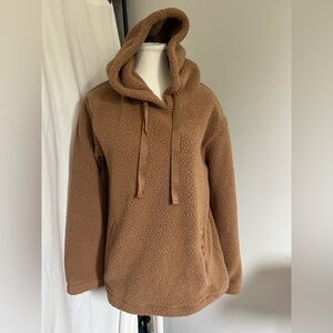 Abercrombie & Fitch Tan Sherpa Jacket